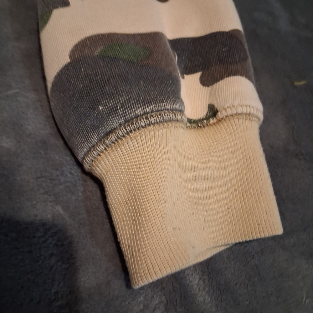 A Bathing Ape BAPE Camo Hoodie Size Large Gorilla Logo College Pullover OBO - Picture 8 of 15